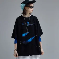 Hot "Sliced" Layered Tee T-Shirts