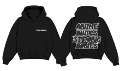 Sale Anime Builds Strong Bones Puff Print Hoodie Jackets | Hoodies