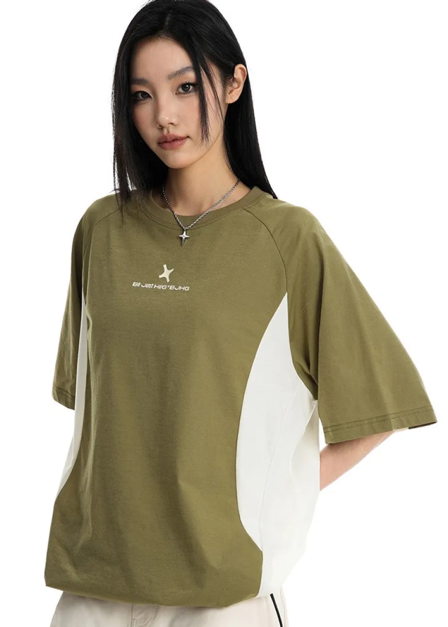 New Curve Contrast Tee T-Shirts