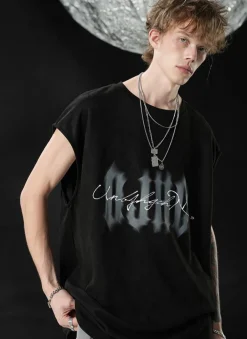 Outlet Logo Sleeveless Tee T-Shirts