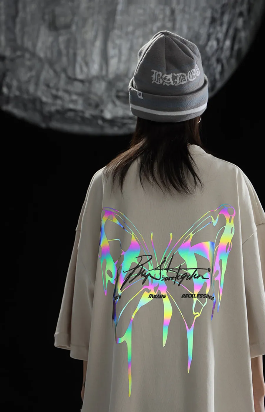 Clearance 3M Reflective Butterfly Tee T-Shirts