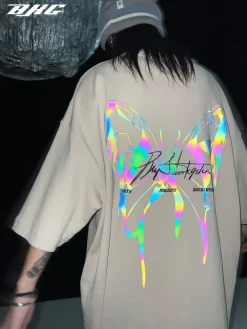 Clearance 3M Reflective Butterfly Tee T-Shirts