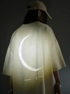Best 3M Reflective Crescent Moon Tee T-Shirts
