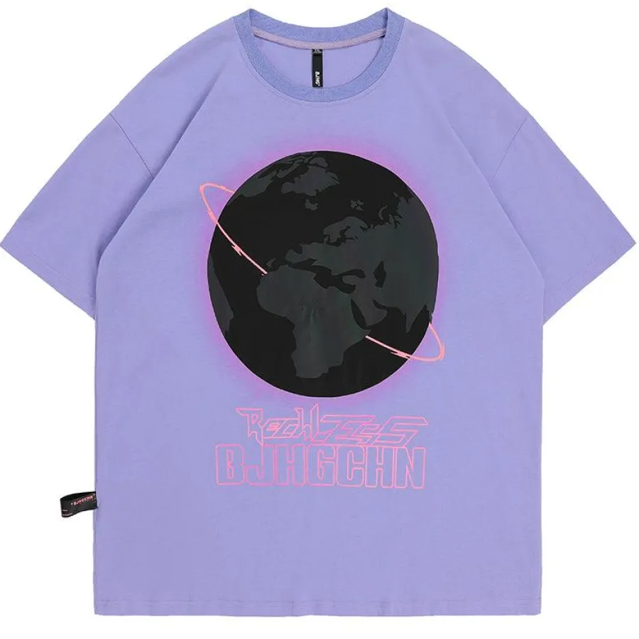 Best 3M Reflective Rainbow Earth Tee T-Shirts