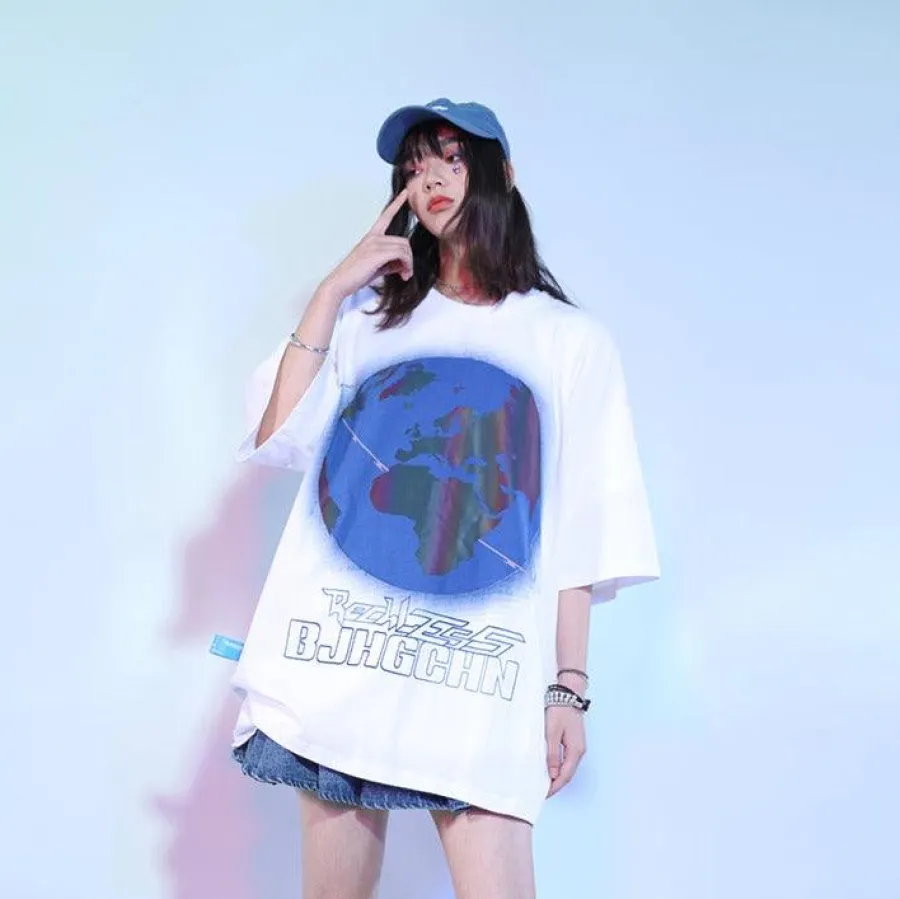 Best 3M Reflective Rainbow Earth Tee T-Shirts