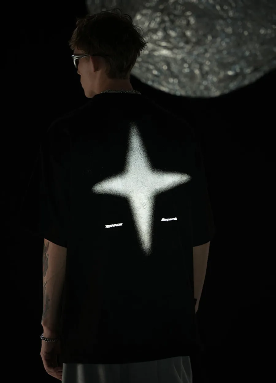Best 3M Reflective Star Spike Tee T-Shirts