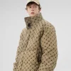 Fashion Monogram Print Puffer Jacket Jackets