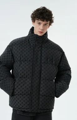 Fashion Monogram Print Puffer Jacket Jackets