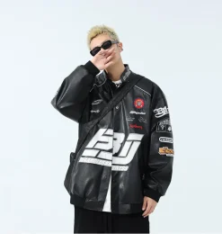 Fashion Patched Biker Jacket Jackets