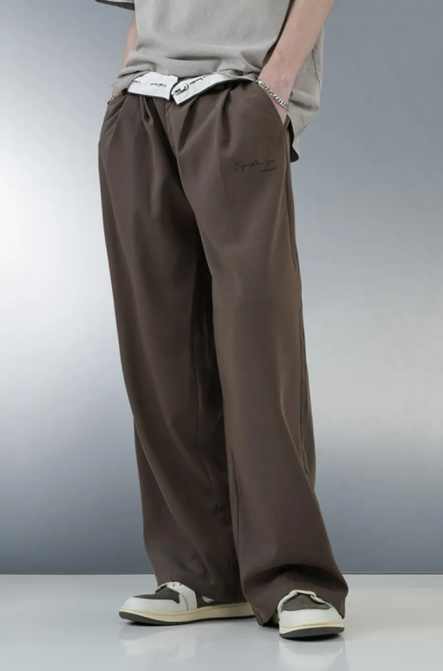 Outlet Pleated Trousers Pants