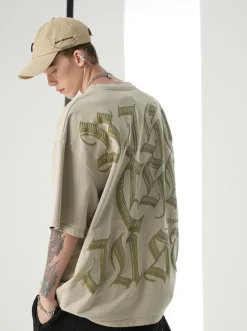Clearance Regardless Embossed Logo Tee T-Shirts