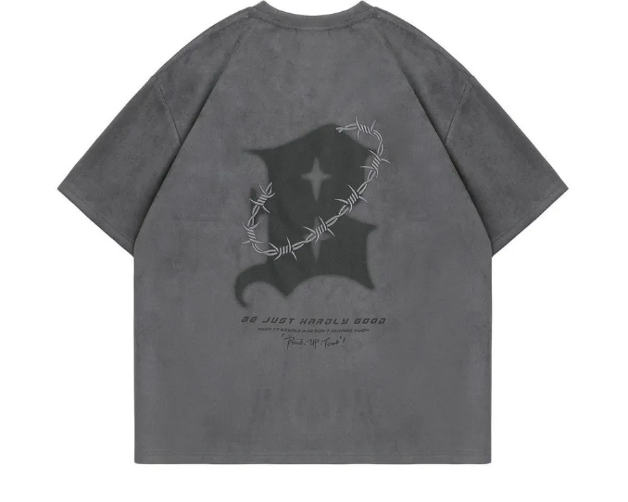 Clearance "Thorns" Suede Tee T-Shirts
