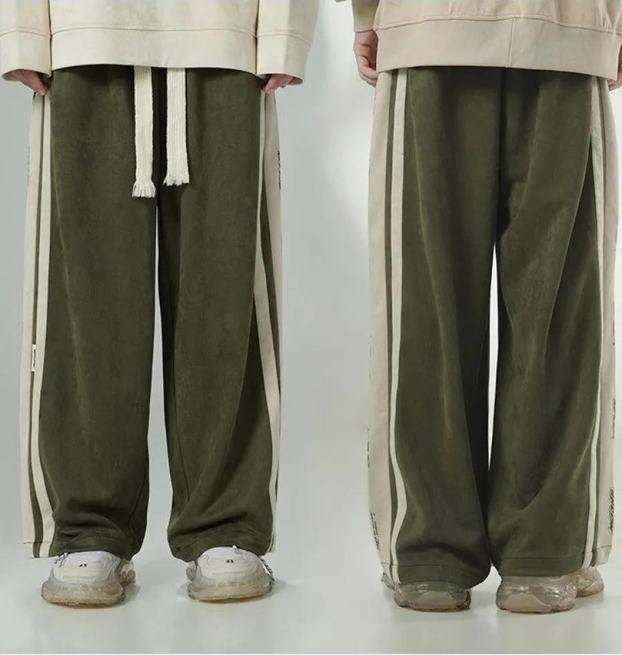 Fashion Velour Wideleg Lounge Pants Pants