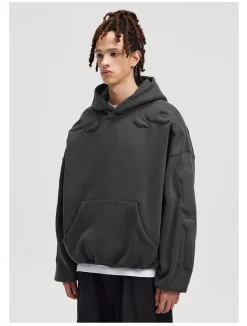 Best Embossed Skeleton Hoodie Hoodies