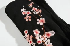 Discount Cherry Blossom Butterfly Embroidered Hoodie Hoodies