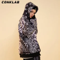 Hot Bandana Zip Up Jacket Jackets