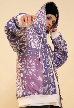 Hot Bandana Zip Up Jacket Jackets