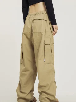 New Monochrome Baggy Cargo Pants Pants