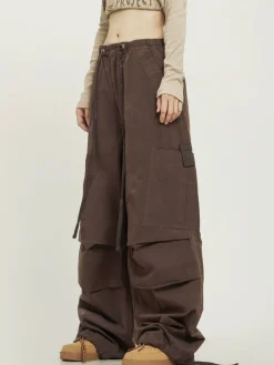 Online Pleated Baggy Cargo Pants Pants