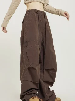 Online Pleated Baggy Cargo Pants Pants