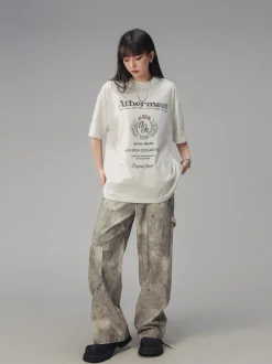 Hot Vintage Faded Collegiate Tee T-Shirts
