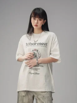 Hot Vintage Faded Collegiate Tee T-Shirts