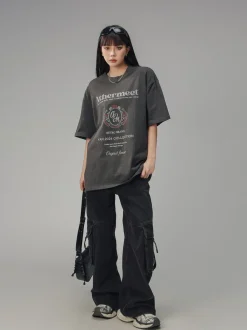 Hot Vintage Faded Collegiate Tee T-Shirts