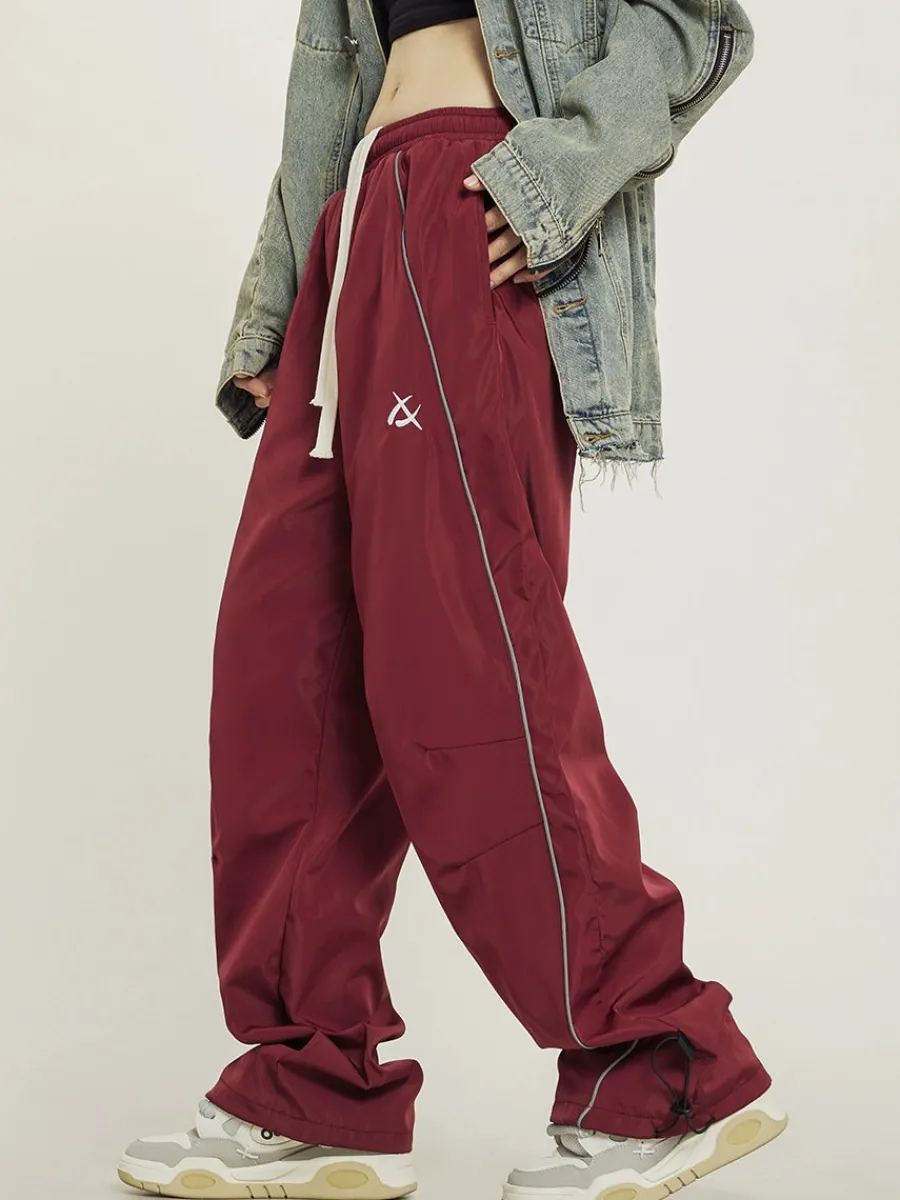 Outlet Wide-Leg Track Pants Pants