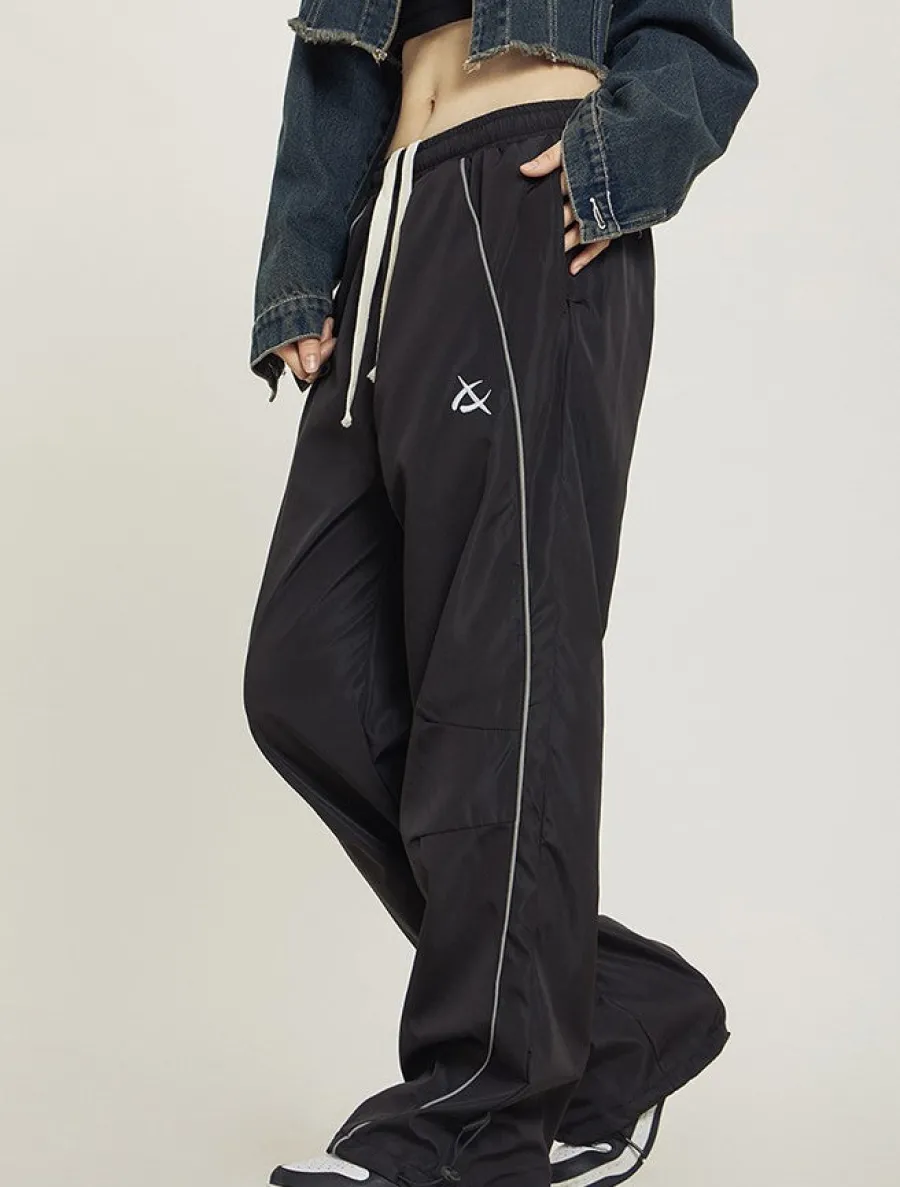 Outlet Wide-Leg Track Pants Pants