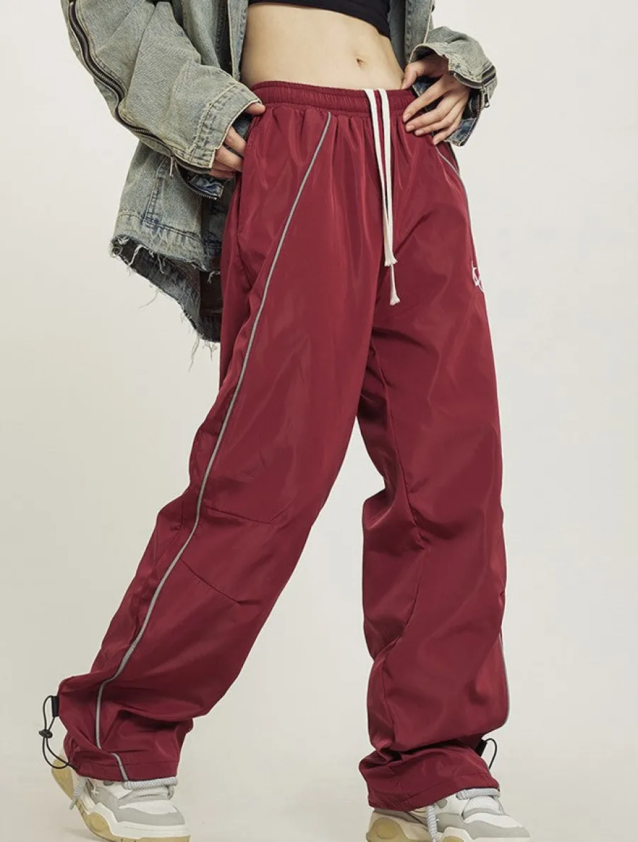 Outlet Wide-Leg Track Pants Pants