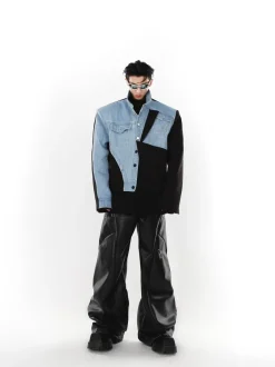 Fashion Deconstructed Denim Jacket Jackets