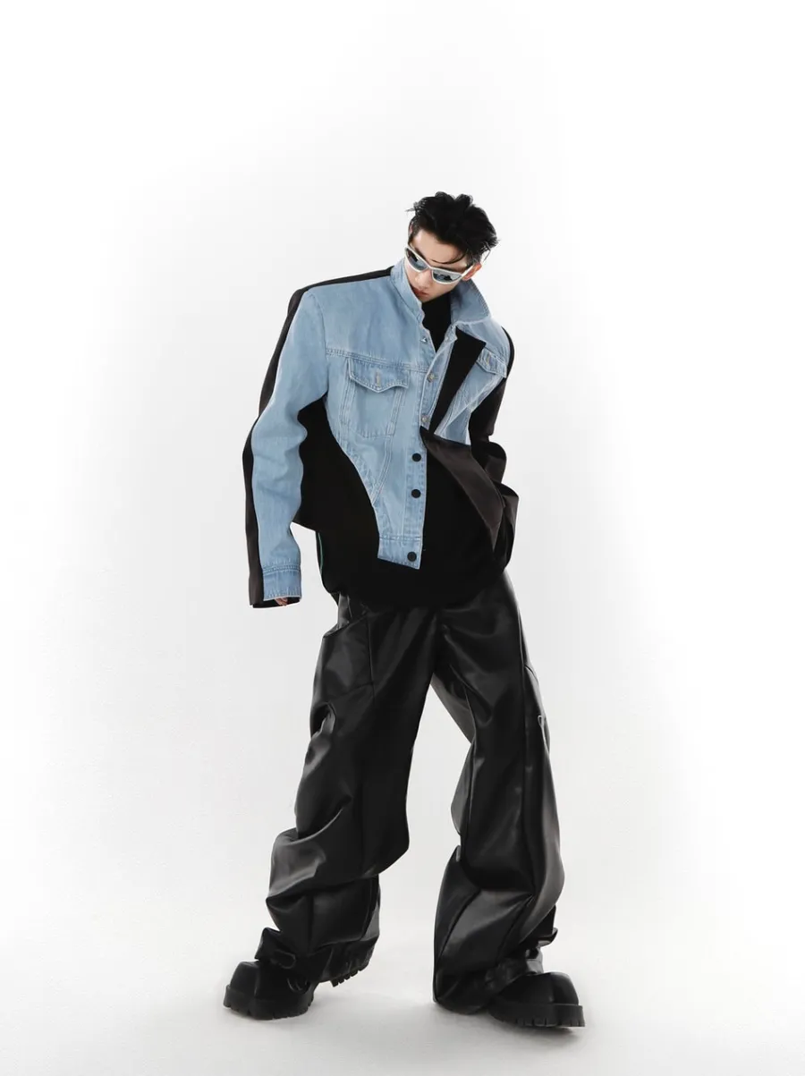 Fashion Deconstructed Denim Jacket Jackets