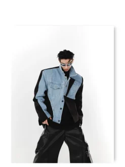 Fashion Deconstructed Denim Jacket Jackets