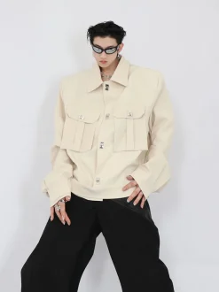 Sale Padded Shoulders Jacket Jackets