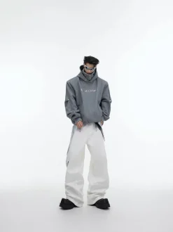 Sale Silver-Studded Logo Hoodie Hoodies
