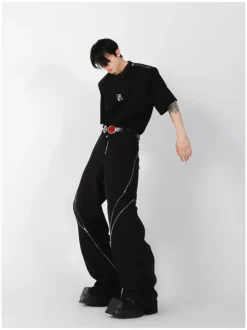 Fashion Zipper Pants Pants