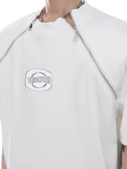 Fashion Zipper Tee T-Shirts