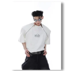 Fashion Zipper Tee T-Shirts