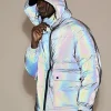 Hot 3M Reflective Puffer Jacket Jackets