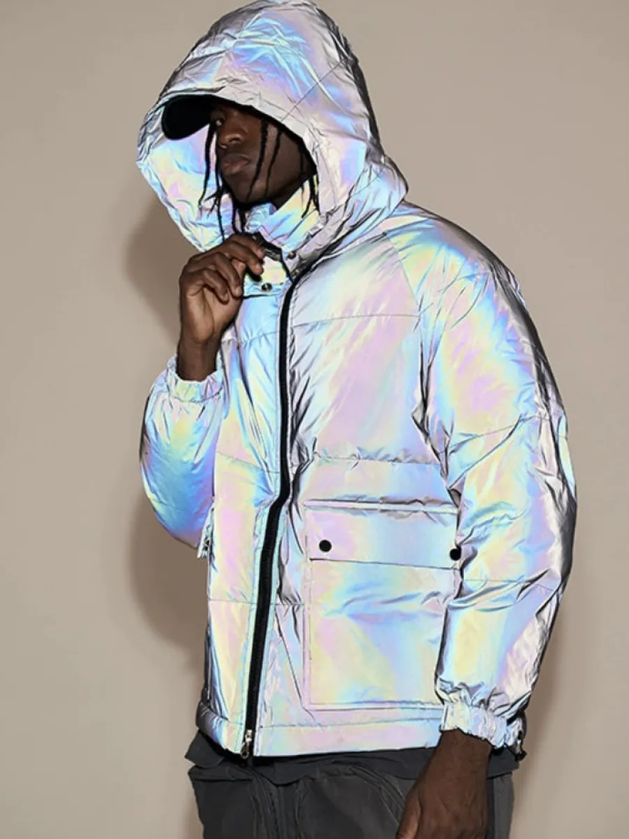 Hot 3M Reflective Puffer Jacket Jackets