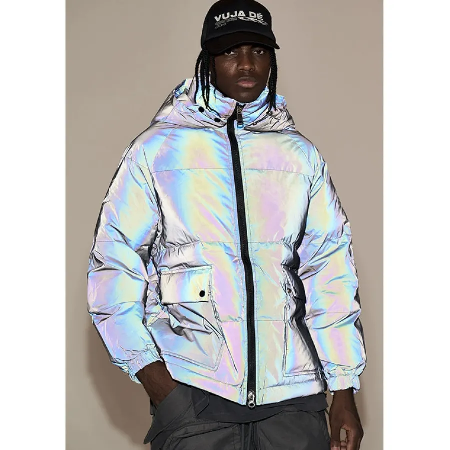 Hot 3M Reflective Puffer Jacket Jackets