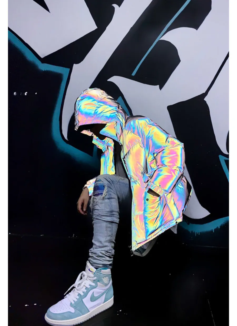 Hot 3M Reflective Puffer Jacket Jackets