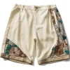 New Embroidered Floral Patchwork Shorts Shorts