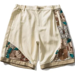 New Embroidered Floral Patchwork Shorts Shorts