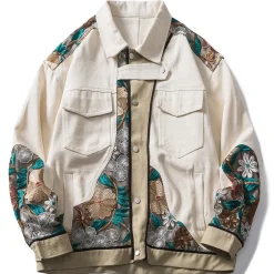 Best Embroidered Floral Patchwork Jacket Jackets