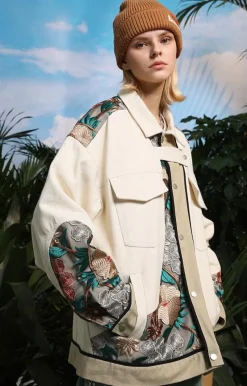 Best Embroidered Floral Patchwork Jacket Jackets
