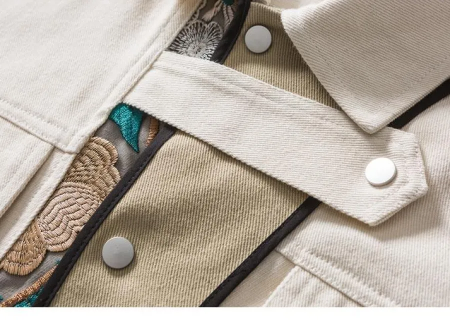 Best Embroidered Floral Patchwork Jacket Jackets