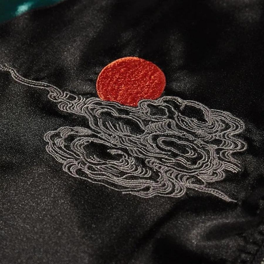Fashion Embroidered Tiger Varsity Jacket Jackets