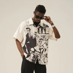 Clearance "Comic" Button-Up Shirt Shirts