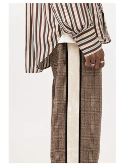 New Plaid Trousers Pants